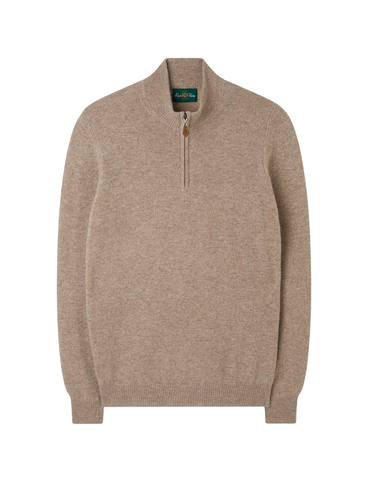 Lammullströja med half zip - Stenströms Store