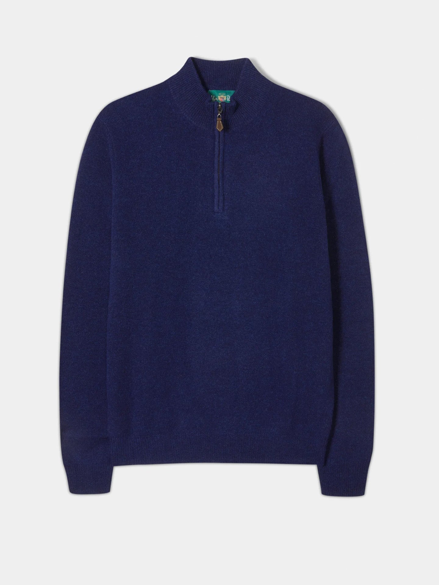 Lammullströja med half zip - Stenströms Store
