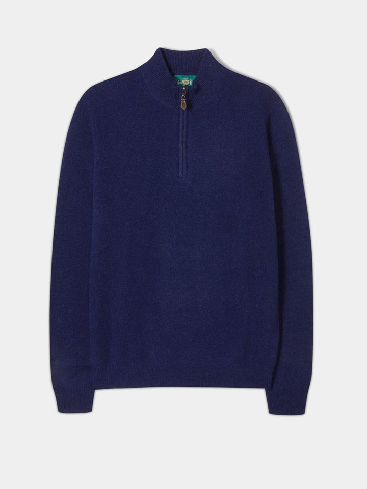 Lammullströja med half zip - Stenströms Store