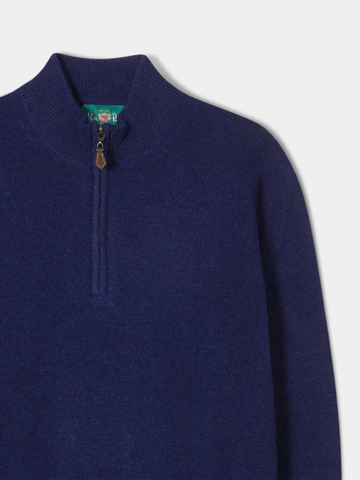 Lammullströja med half zip - Stenströms Store