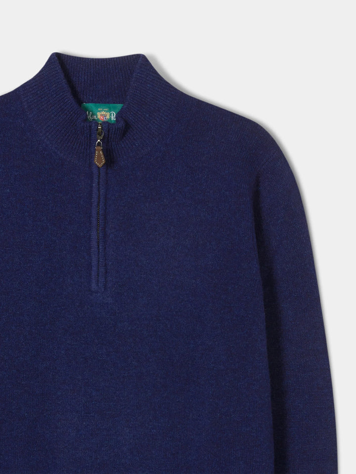Lammullströja med half zip - Stenströms Store