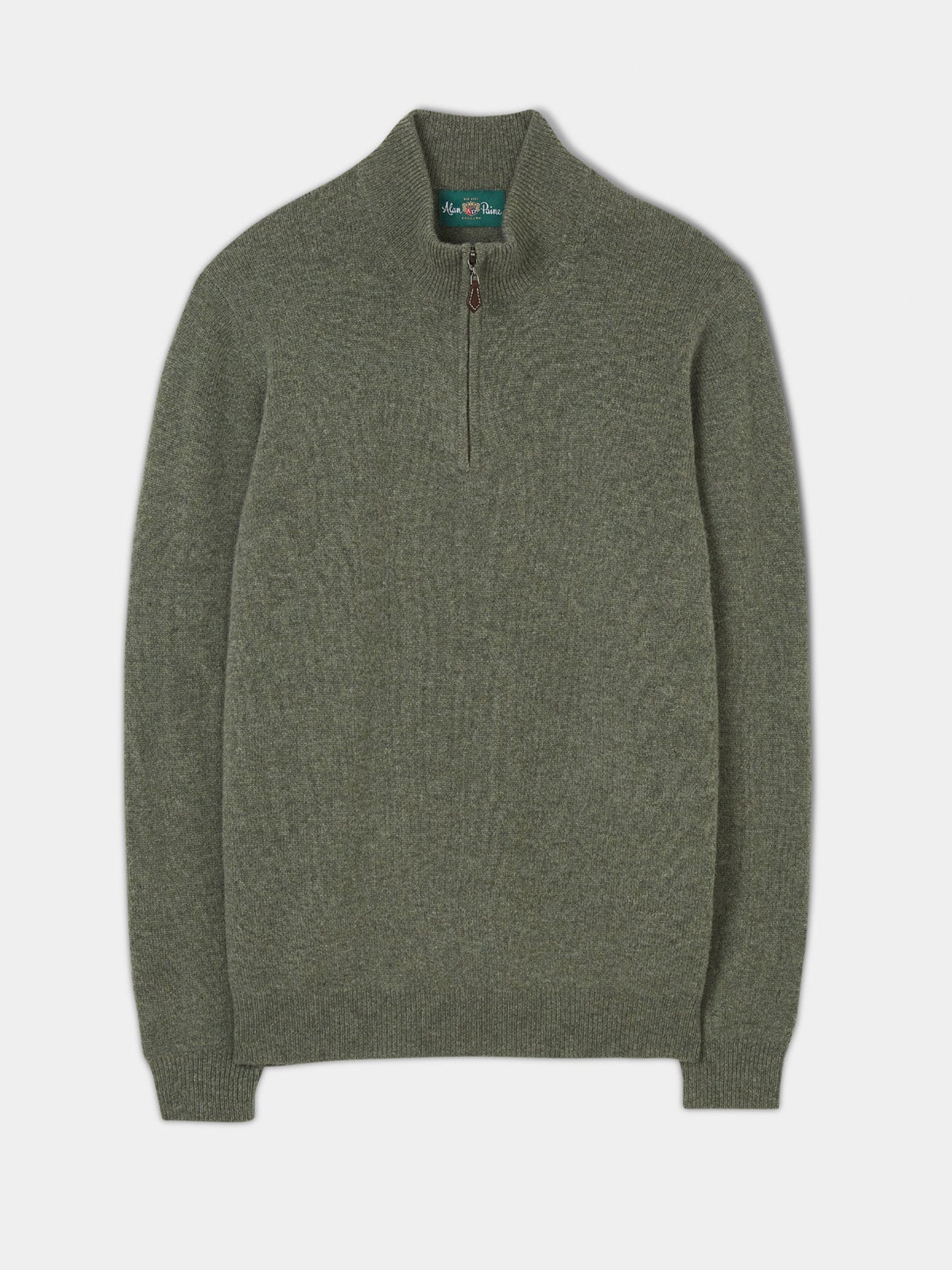 Lammullströja med half zip - Stenströms Store