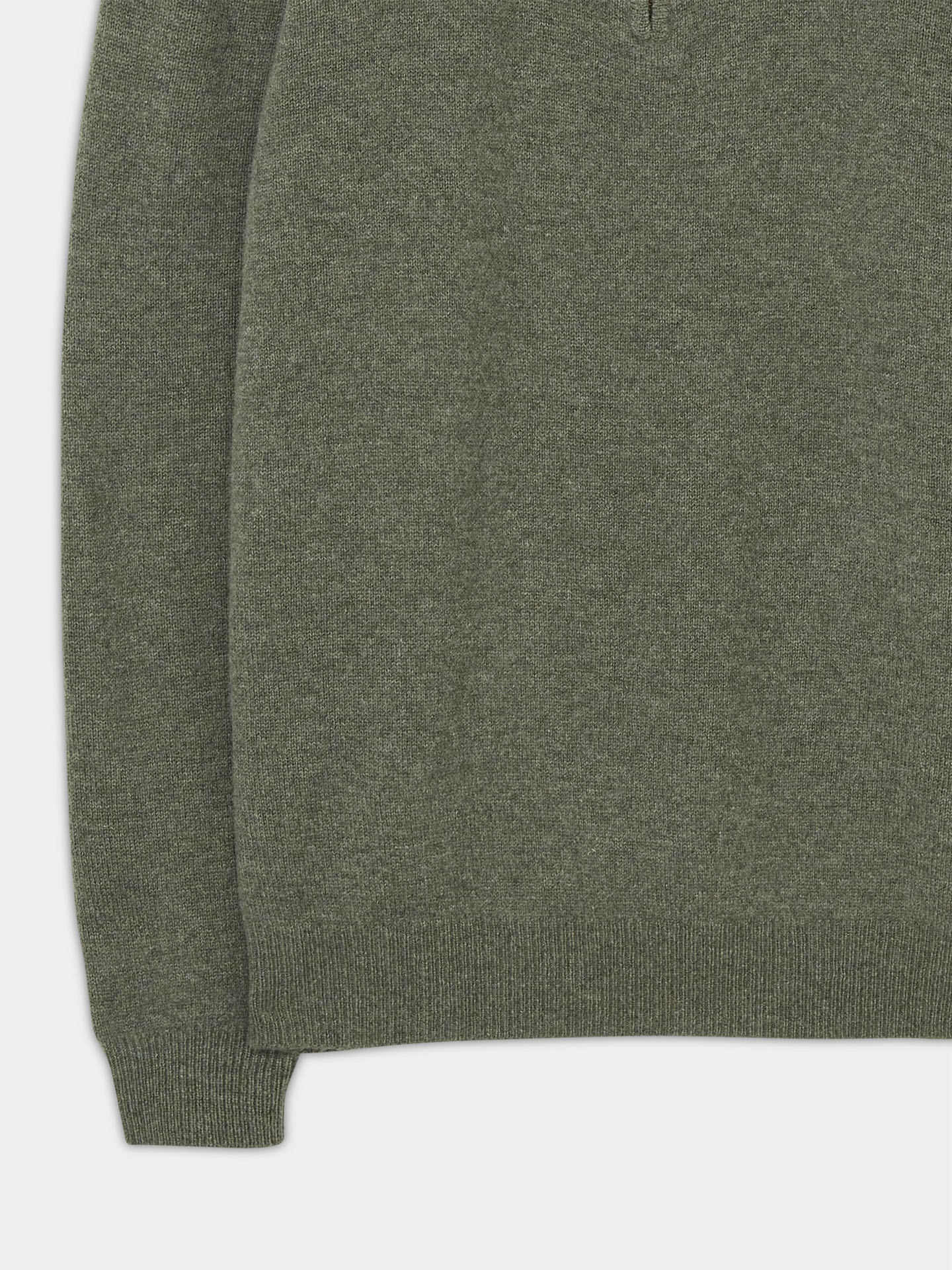 Lammullströja med half zip - Stenströms Store