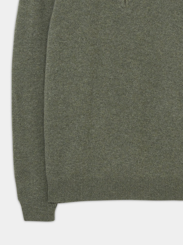 Lammullströja med half zip - Stenströms Store