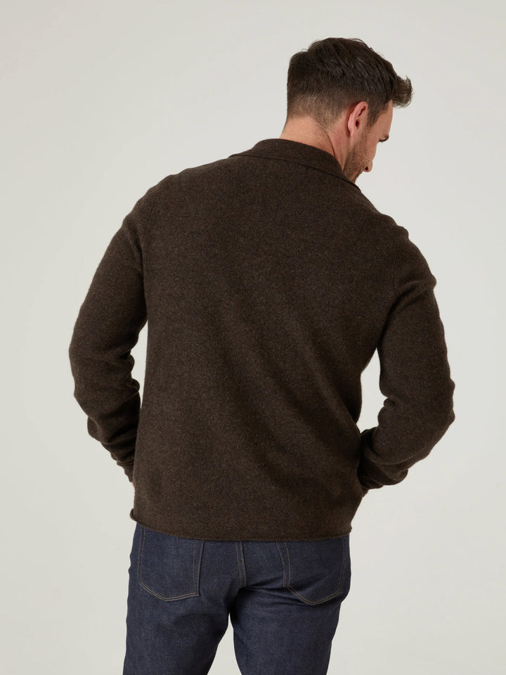 Stickad Overshirt i Lammull - Stenströms Store