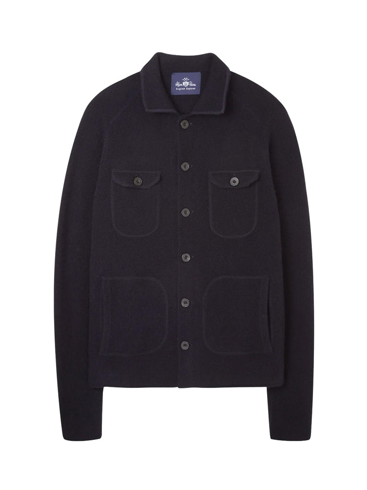 Stickad Overshirt i Lammull - Stenströms Store
