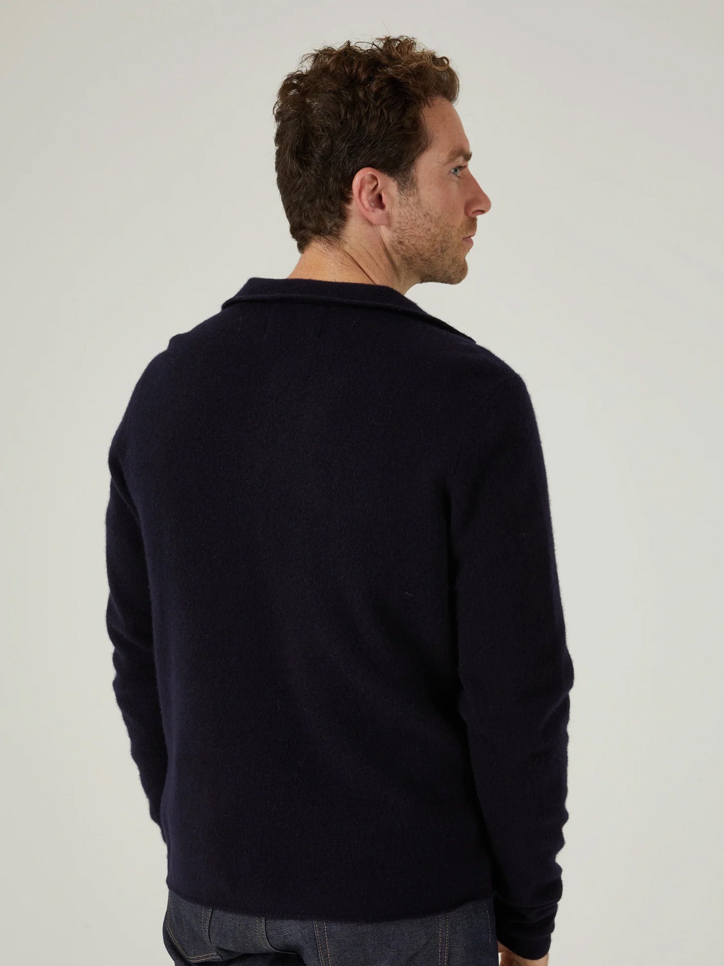 Stickad Overshirt i Lammull - Stenströms Store
