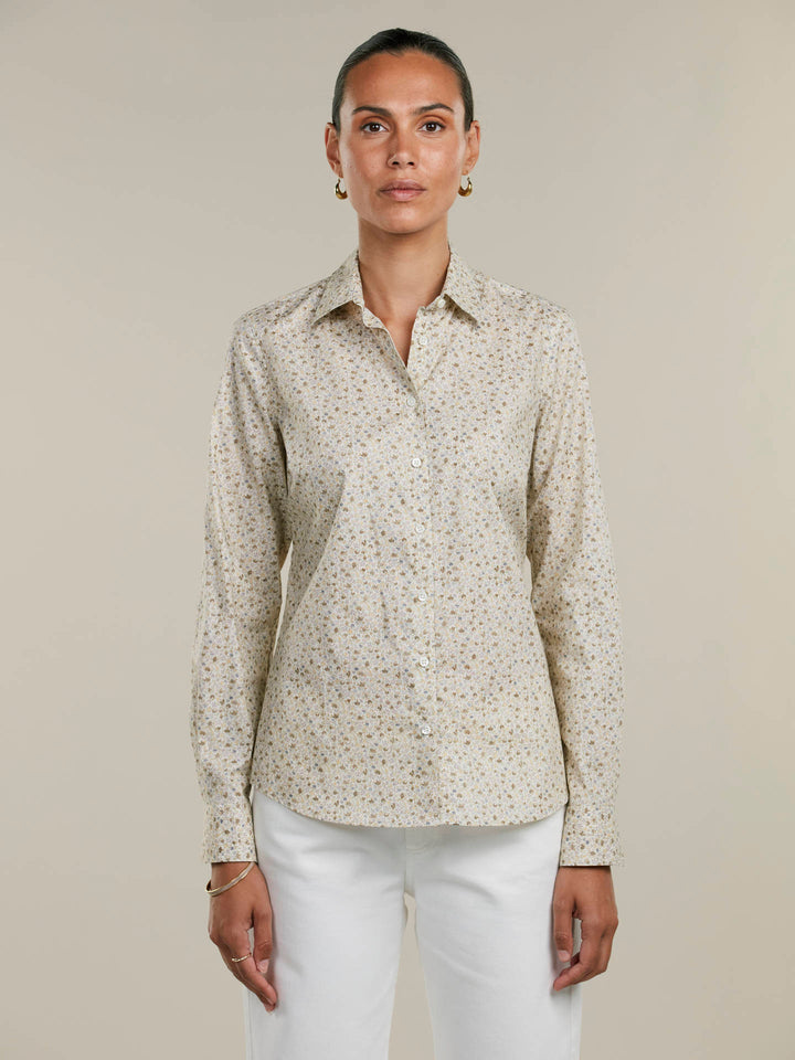 Sofie Regular Blommig Skjorta - Stenströms Store