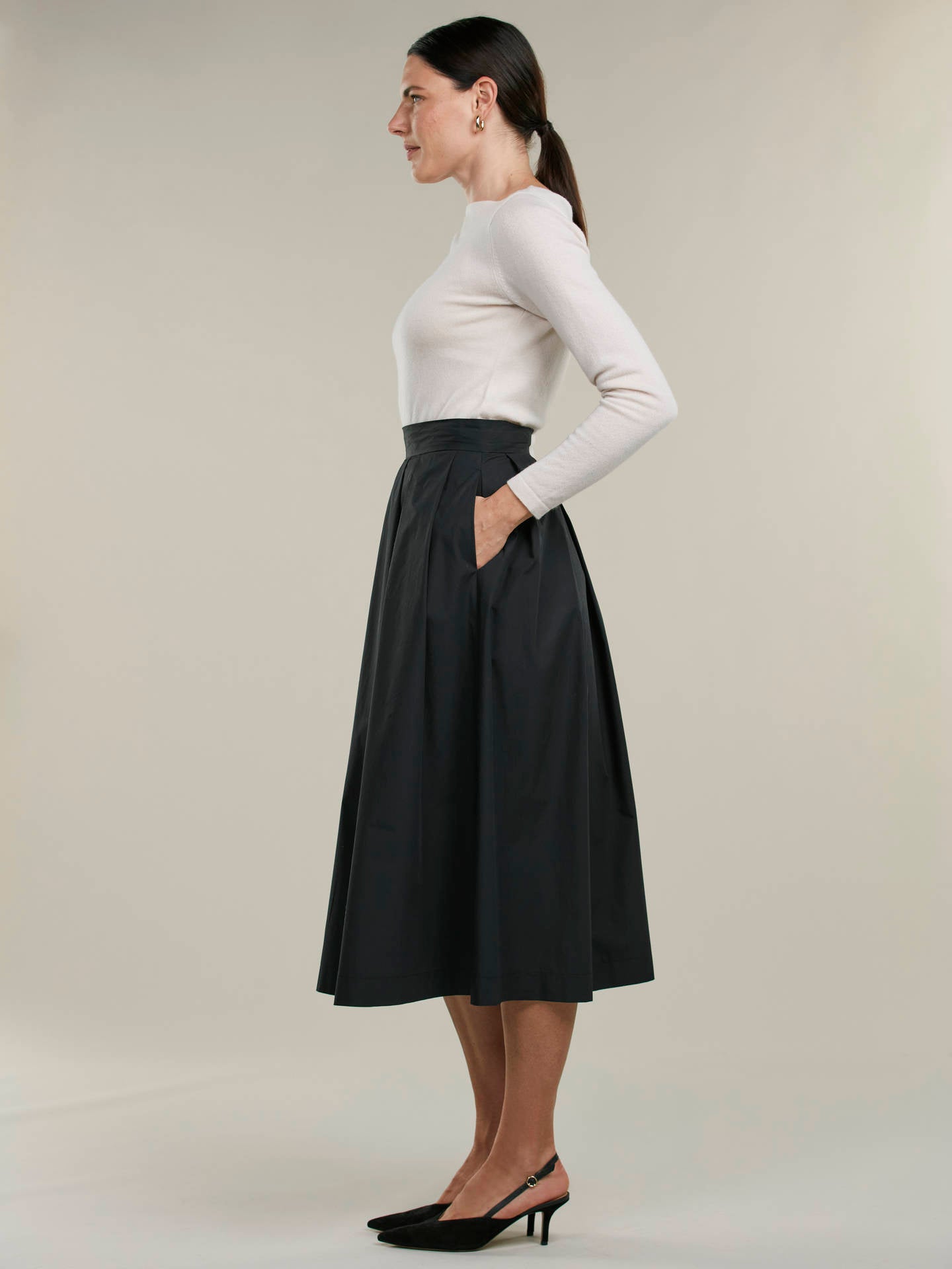 Kathryn Midi Bomullskjol - Stenströms Store