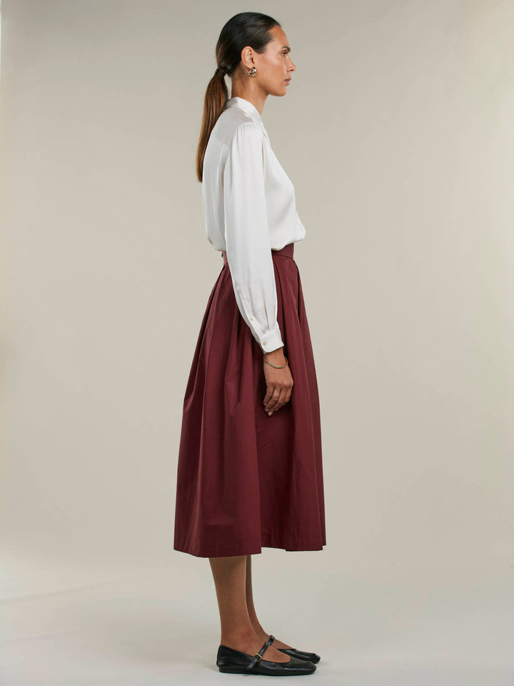 Kathryn Midi Bomullskjol - Stenströms Store