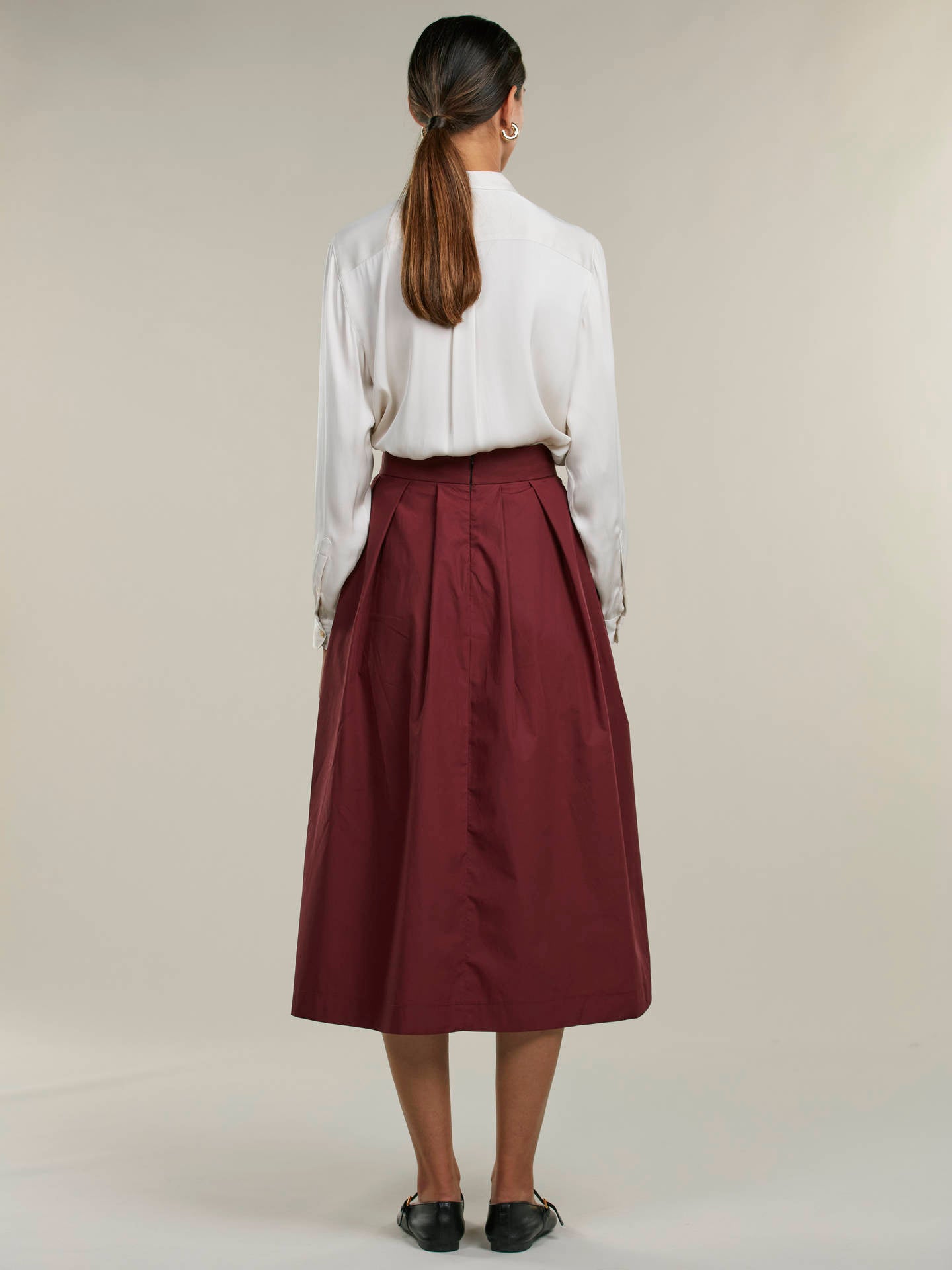 Kathryn Midi Bomullskjol - Stenströms Store