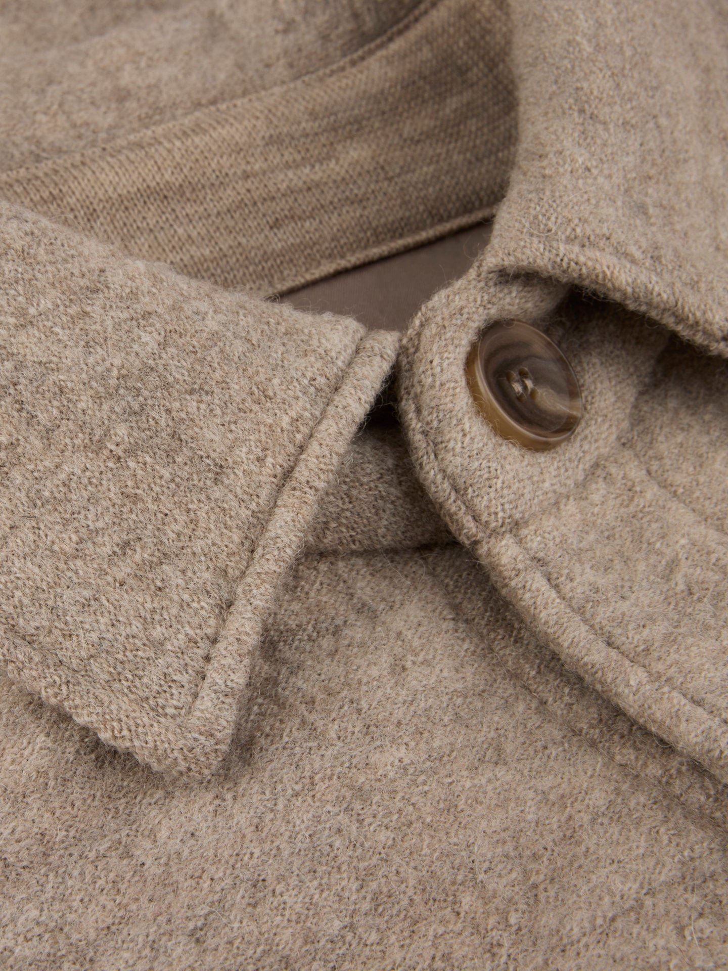 Overshirt i Filtad Ull - Stenströms Store