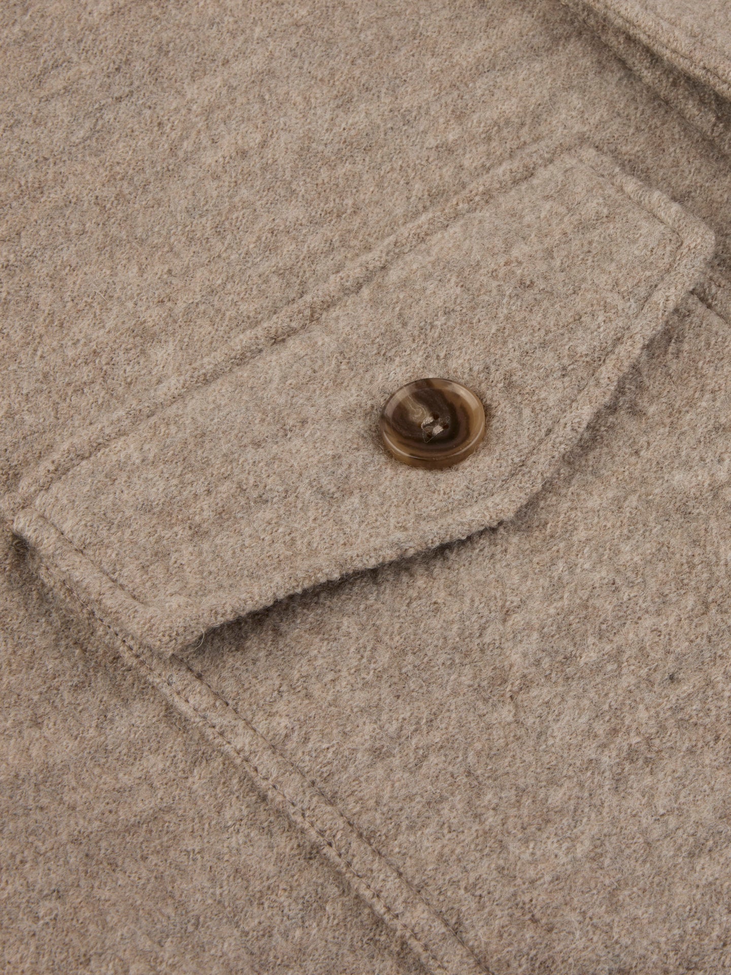 Overshirt i Filtad Ull - Stenströms Store
