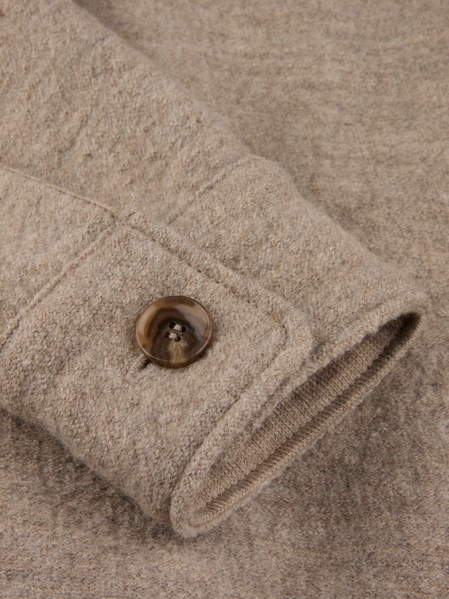 Overshirt i Filtad Ull - Stenströms Store