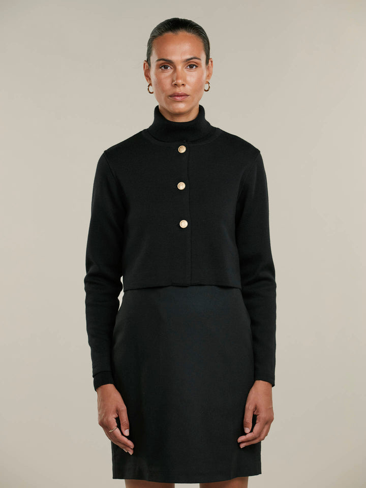 Kristina Croppad Merinoullskofta - Stenströms Store