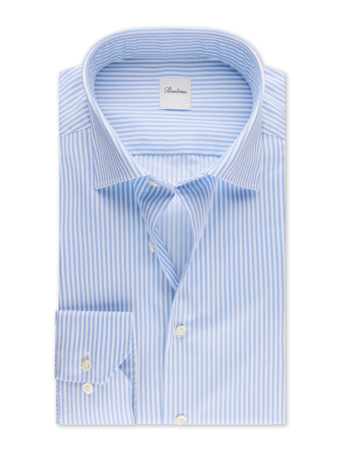Slimline Randig Twillskjorta - Stenströms Store