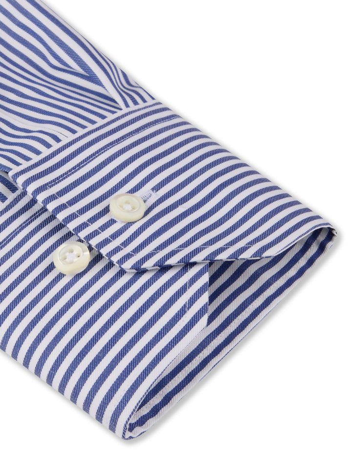 Slimline Randig Twillskjorta - Stenströms Store