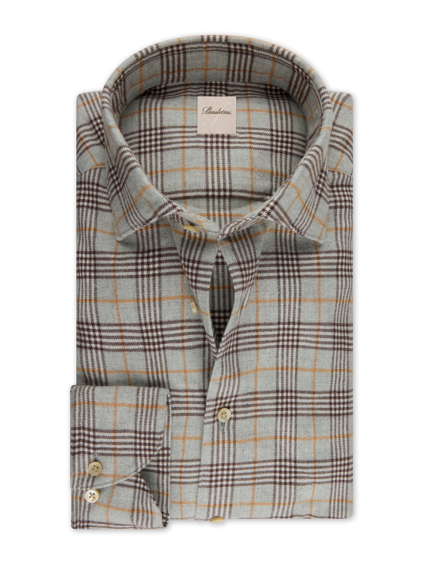 Regular Rutig Flanellskjorta - Stenströms Store