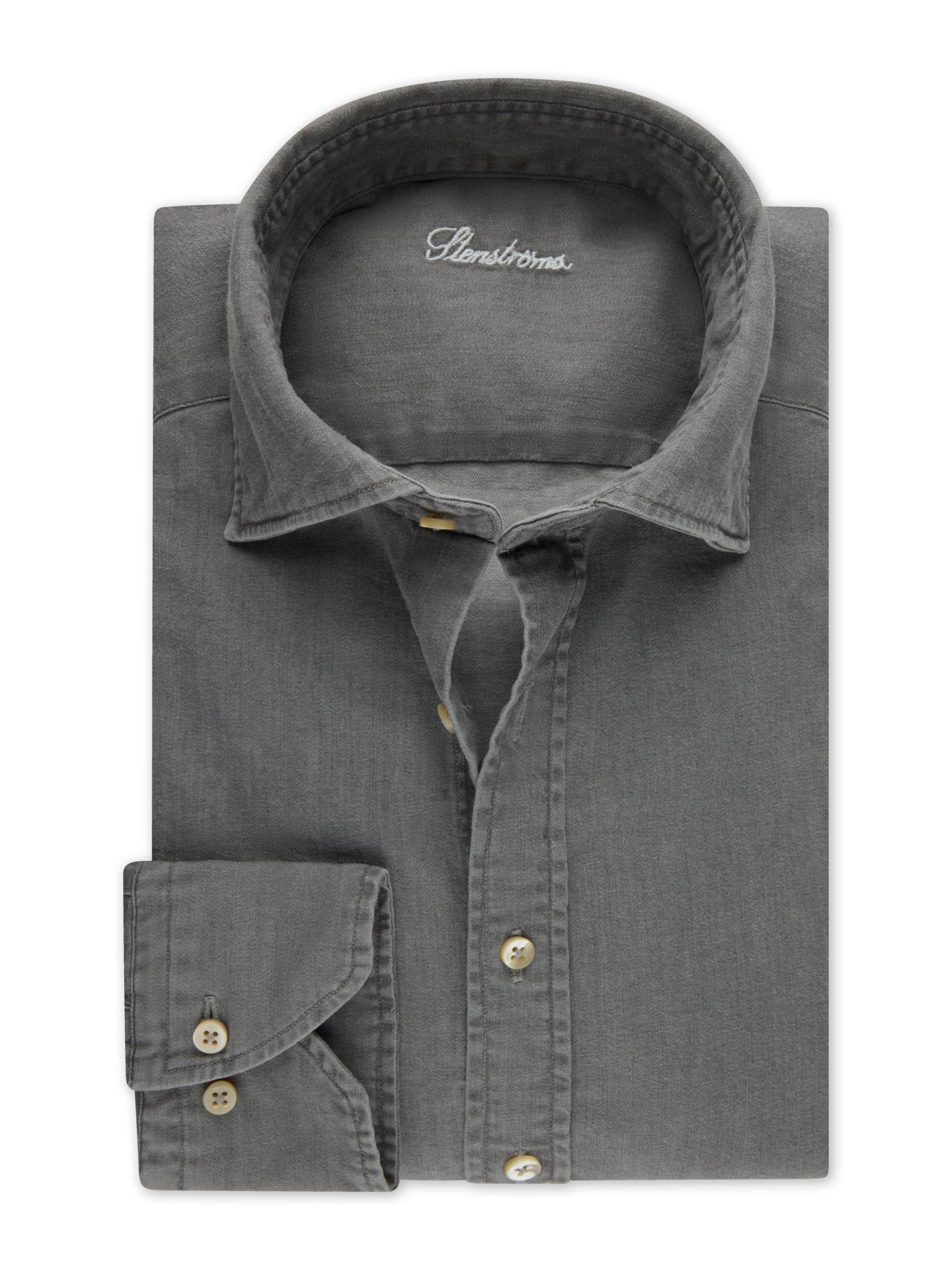 Regular Fit Denimskjorta - Stenströms Store