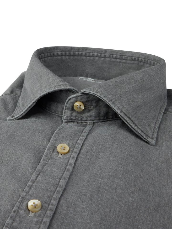 Regular Fit Denimskjorta - Stenströms Store