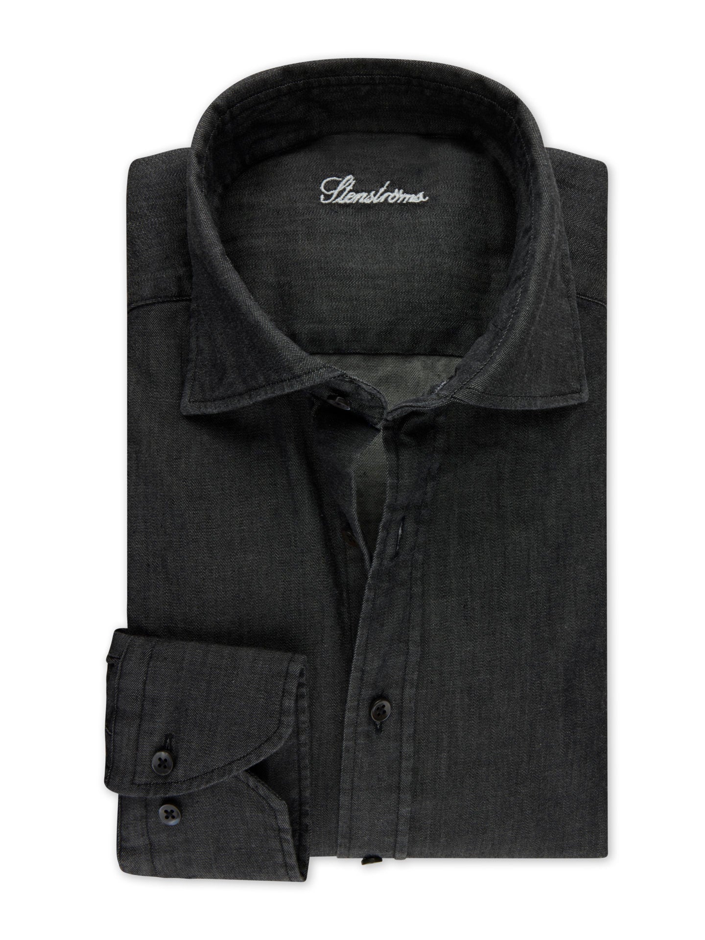 Regular Fit Denimskjorta - Stenströms Store