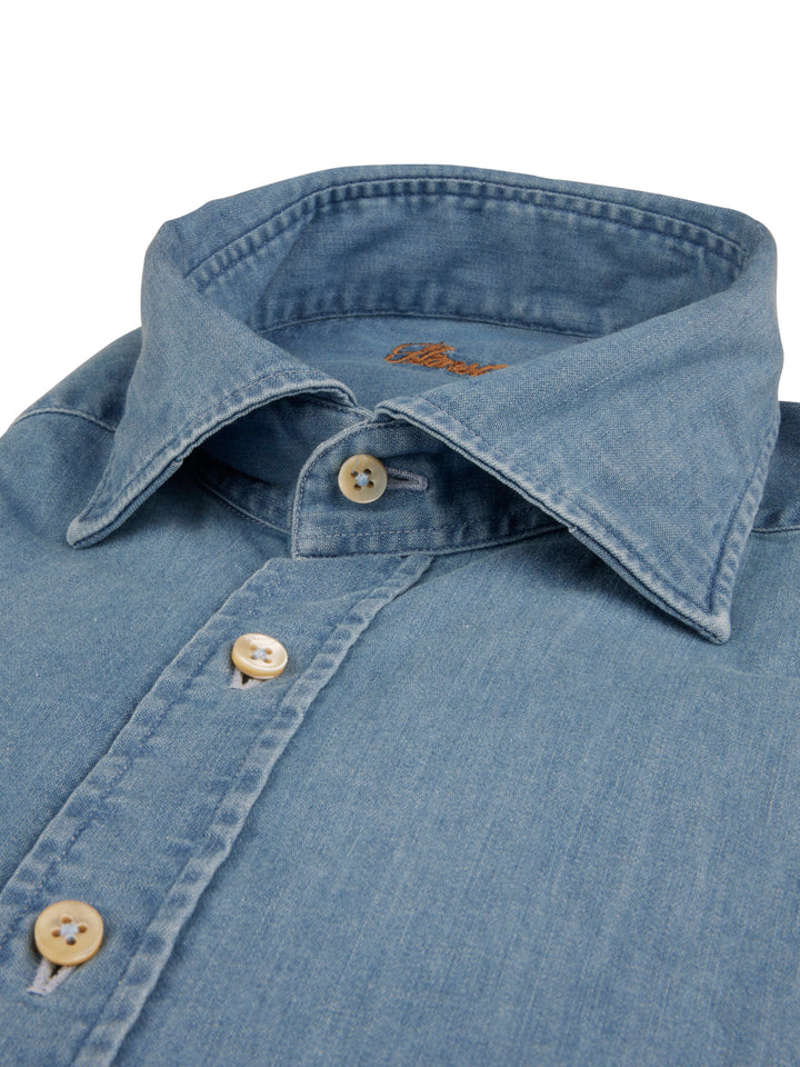 Slimline Denimskjorta - Stenströms Store