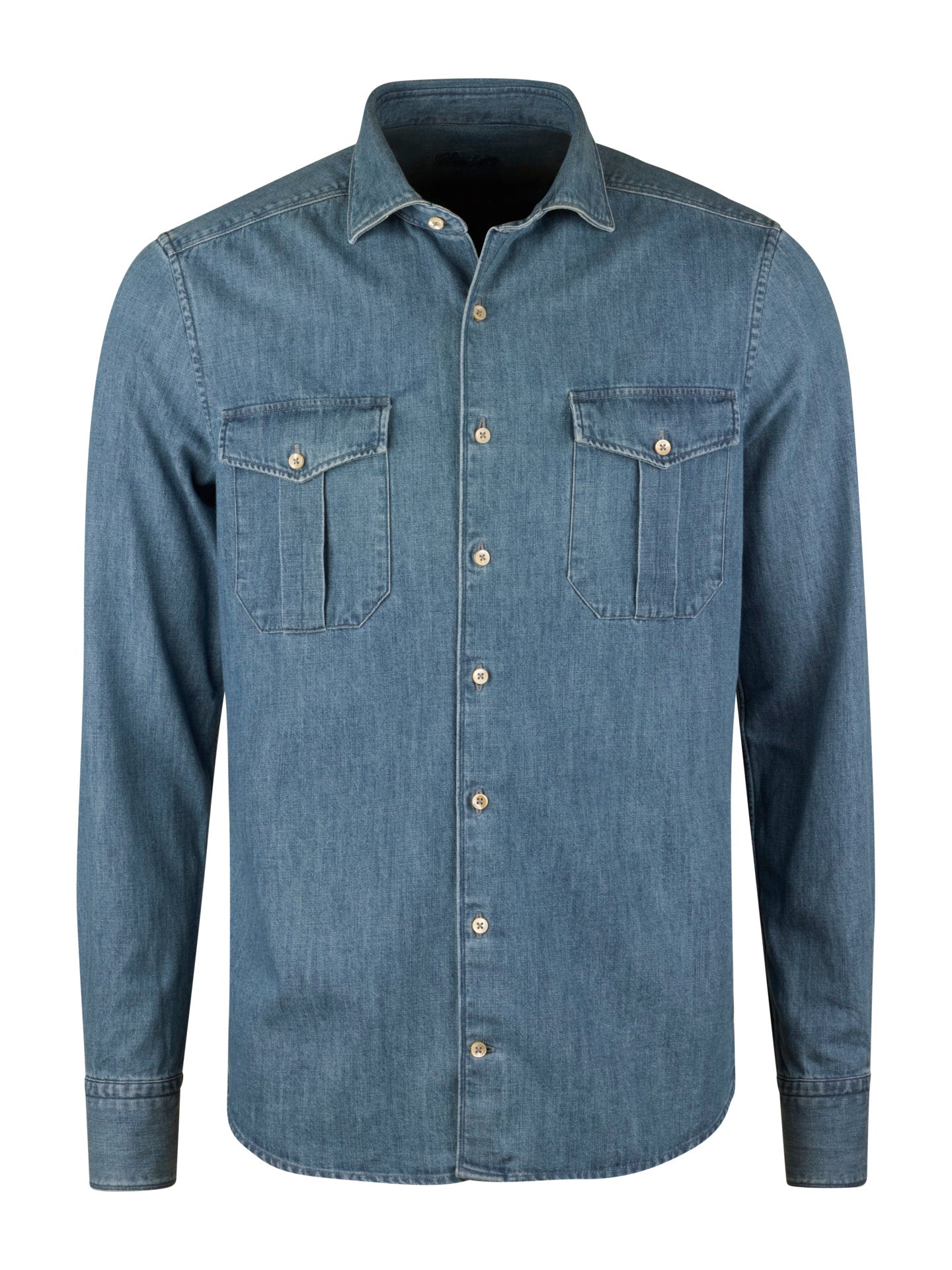 Regular Denimskjorta, Bröstfickor - Stenströms Store