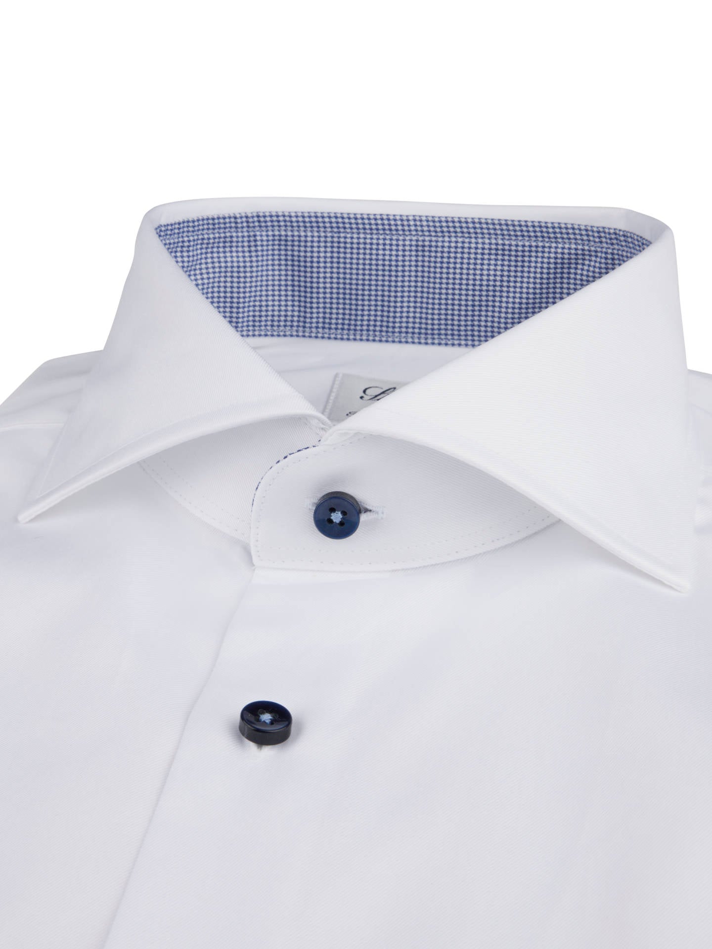 Slimline Skjorta, Mörkblå Kontrast - Stenströms Store