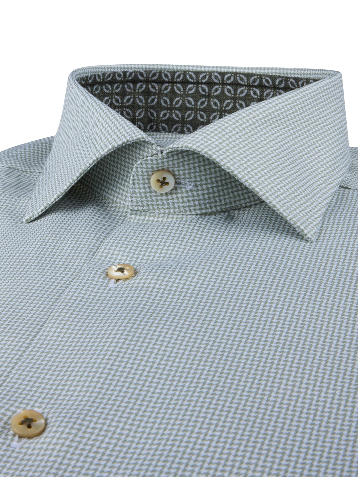 Slimline Hundtand Kontrastskjorta - Stenströms Store