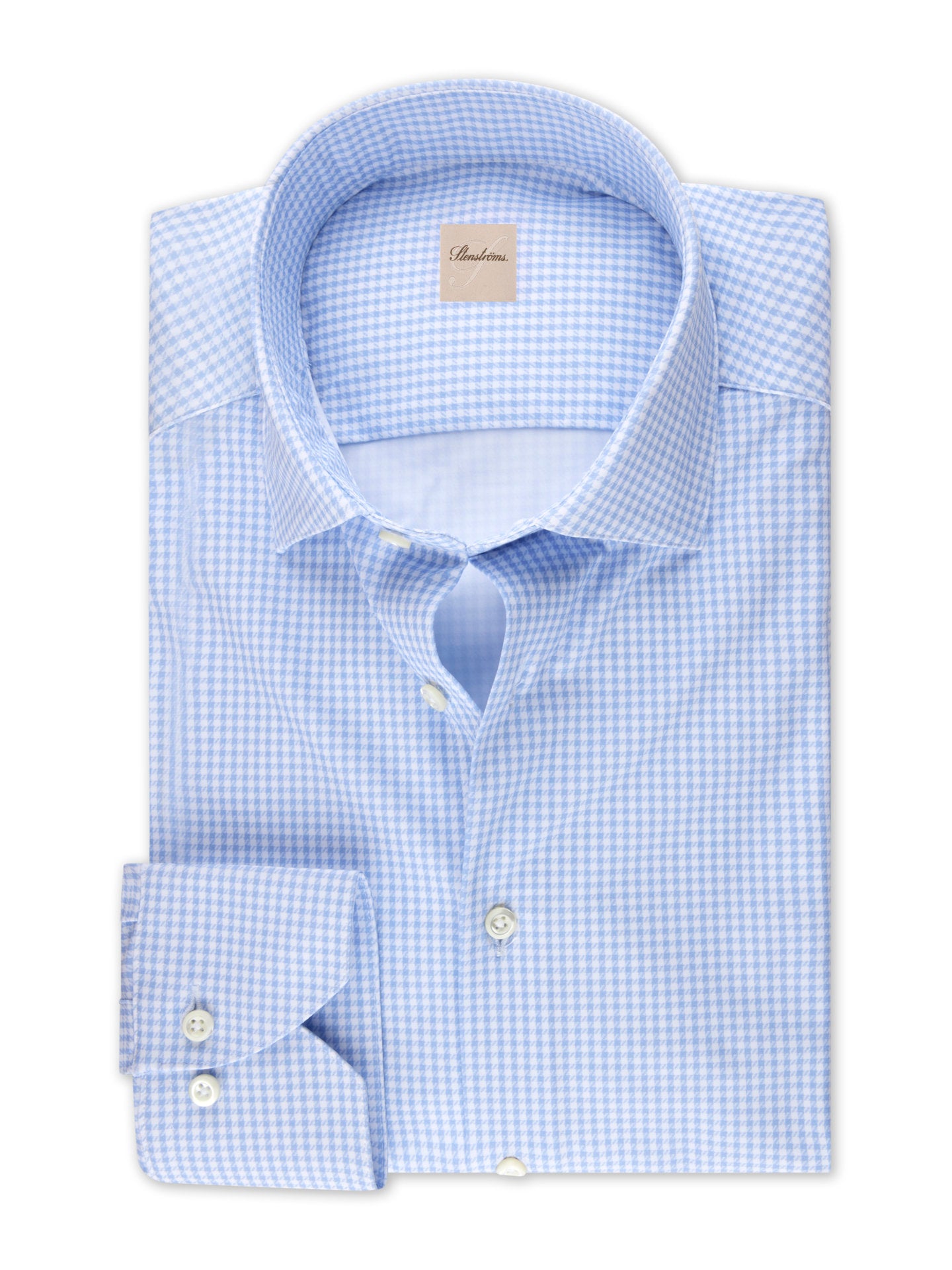 Slimline Rutig Jerseyskjorta - Stenströms Store