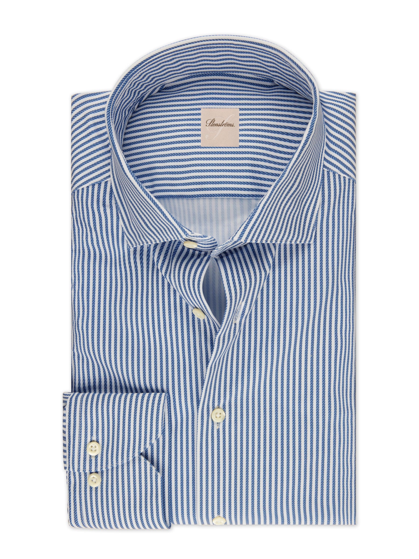 Slimline Randig Jerseyskjorta - Stenströms Store