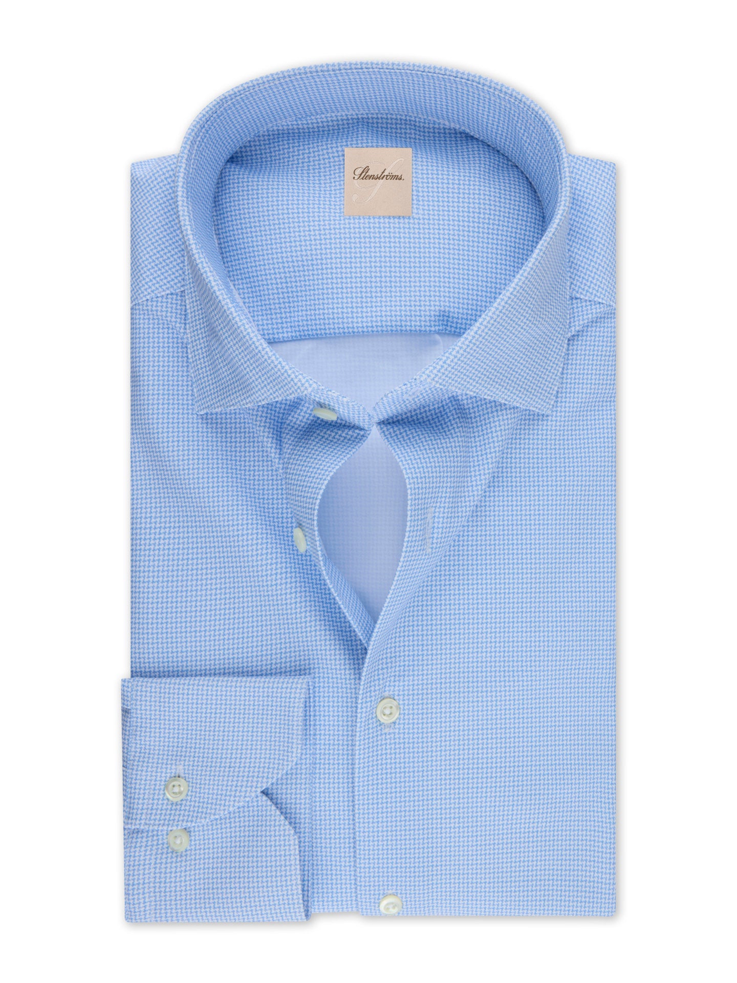 Slimline Mönstrad Jerseyskjorta - Stenströms Store