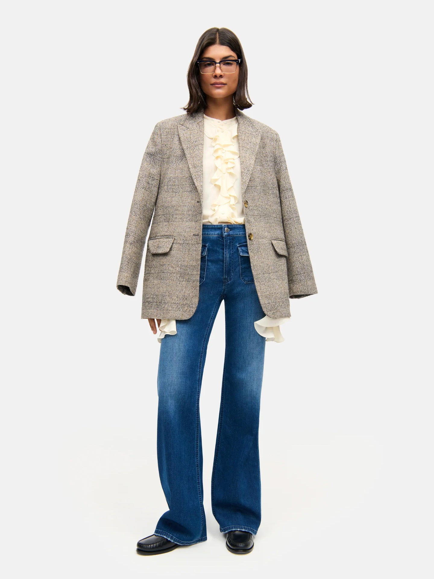 Aimee Wide-fit Patch Pocket Jeans - Stenströms Store