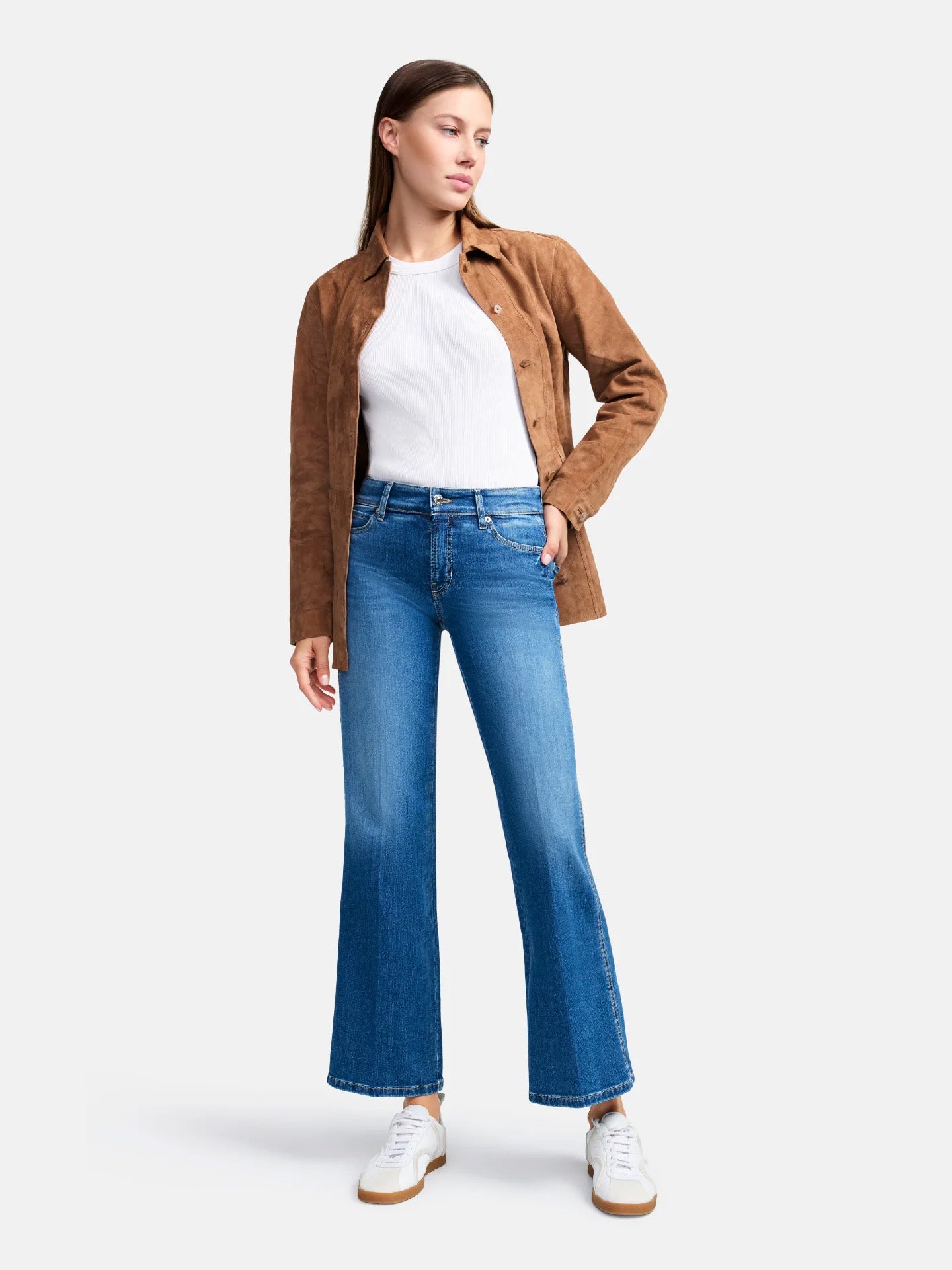 Francesca Flared Cropped Jeans - Stenströms Store