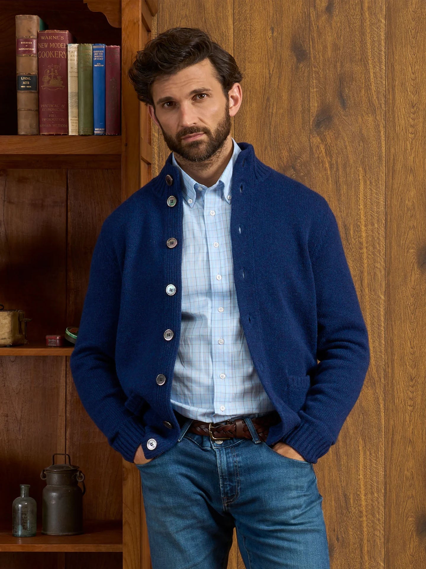 Landford Lammullscardigan - Stenströms Store