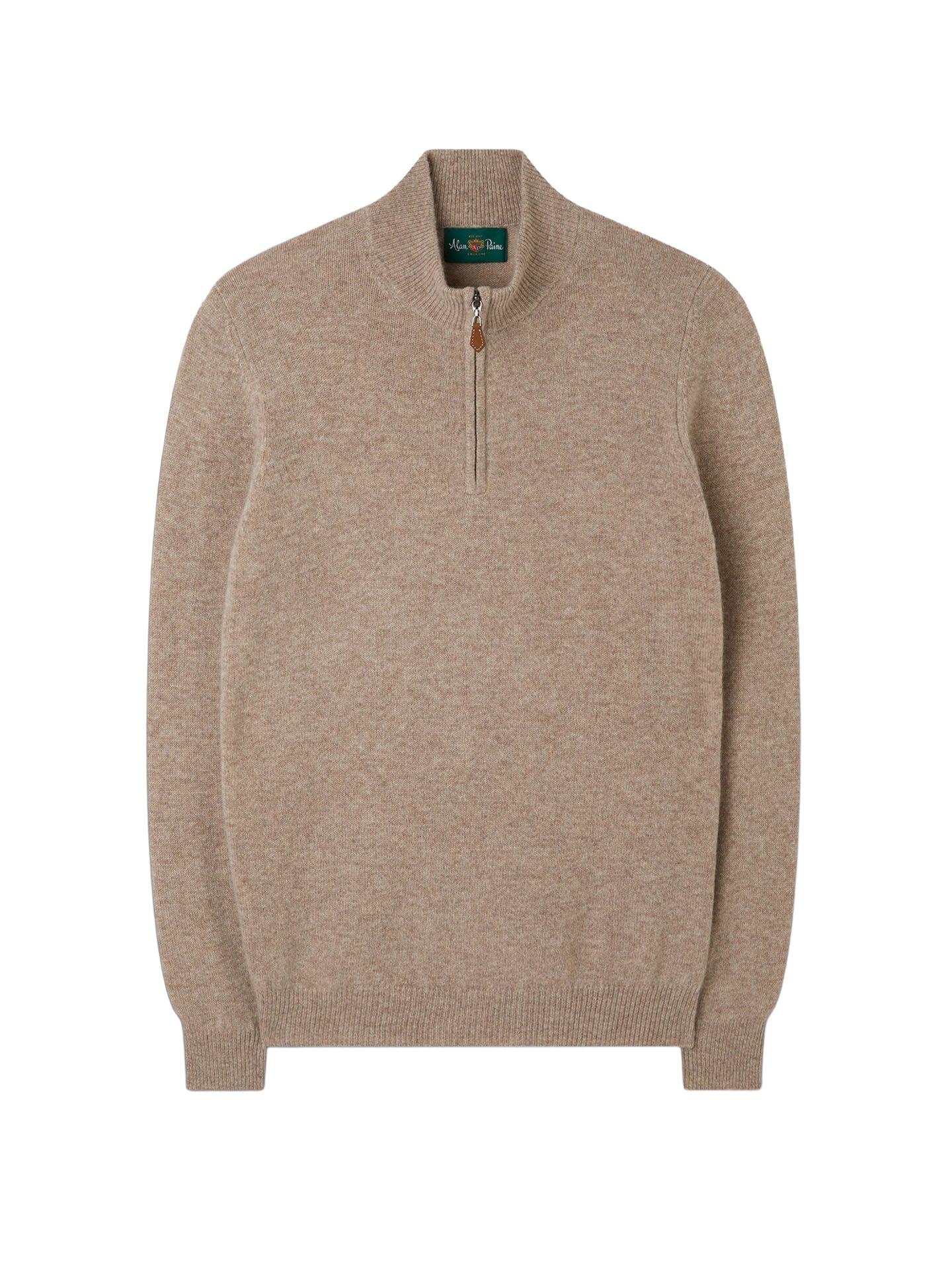 Lammullströja med half zip - Stenströms Store