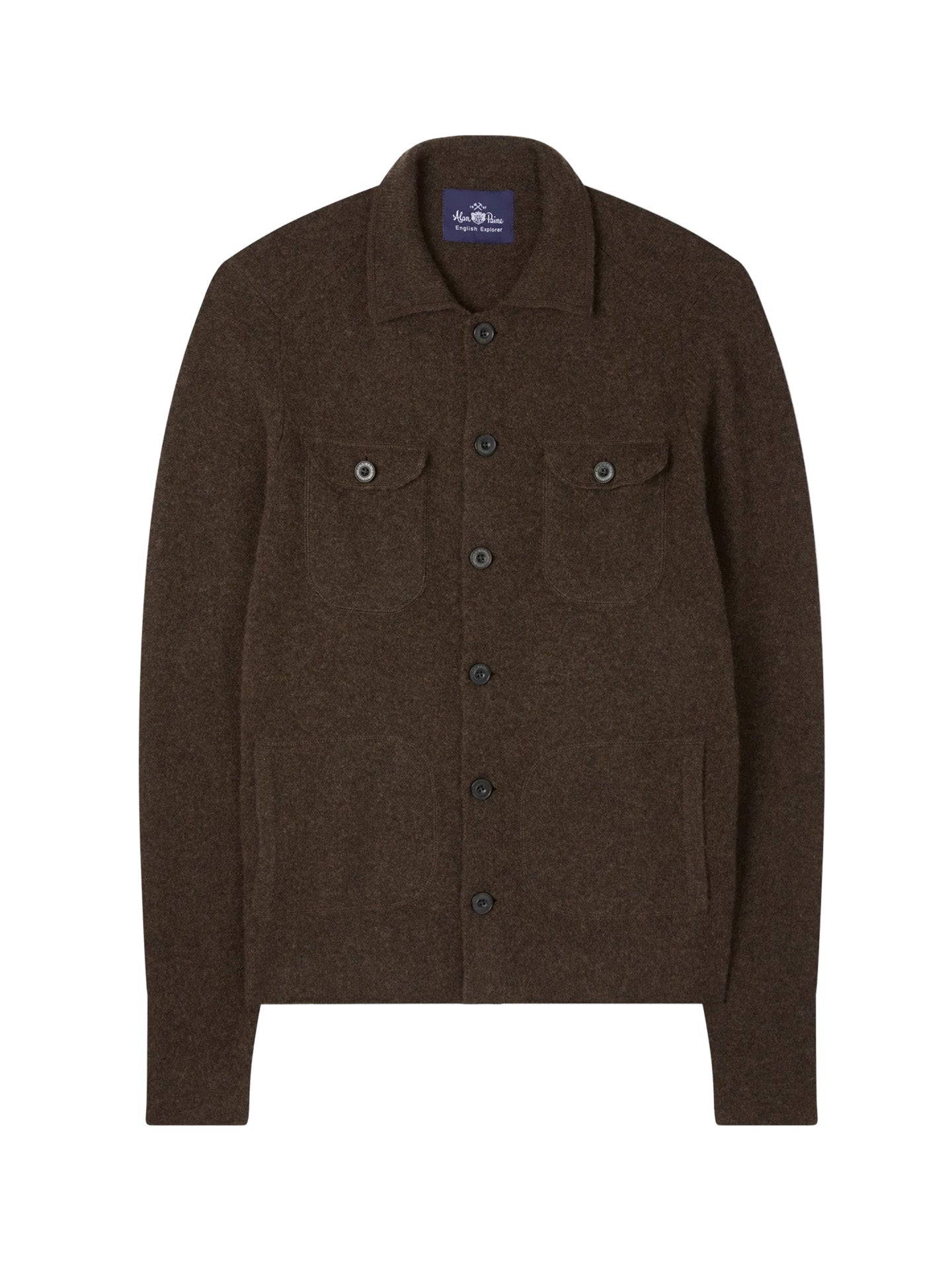 Stickad Overshirt i Lammull - Stenströms Store