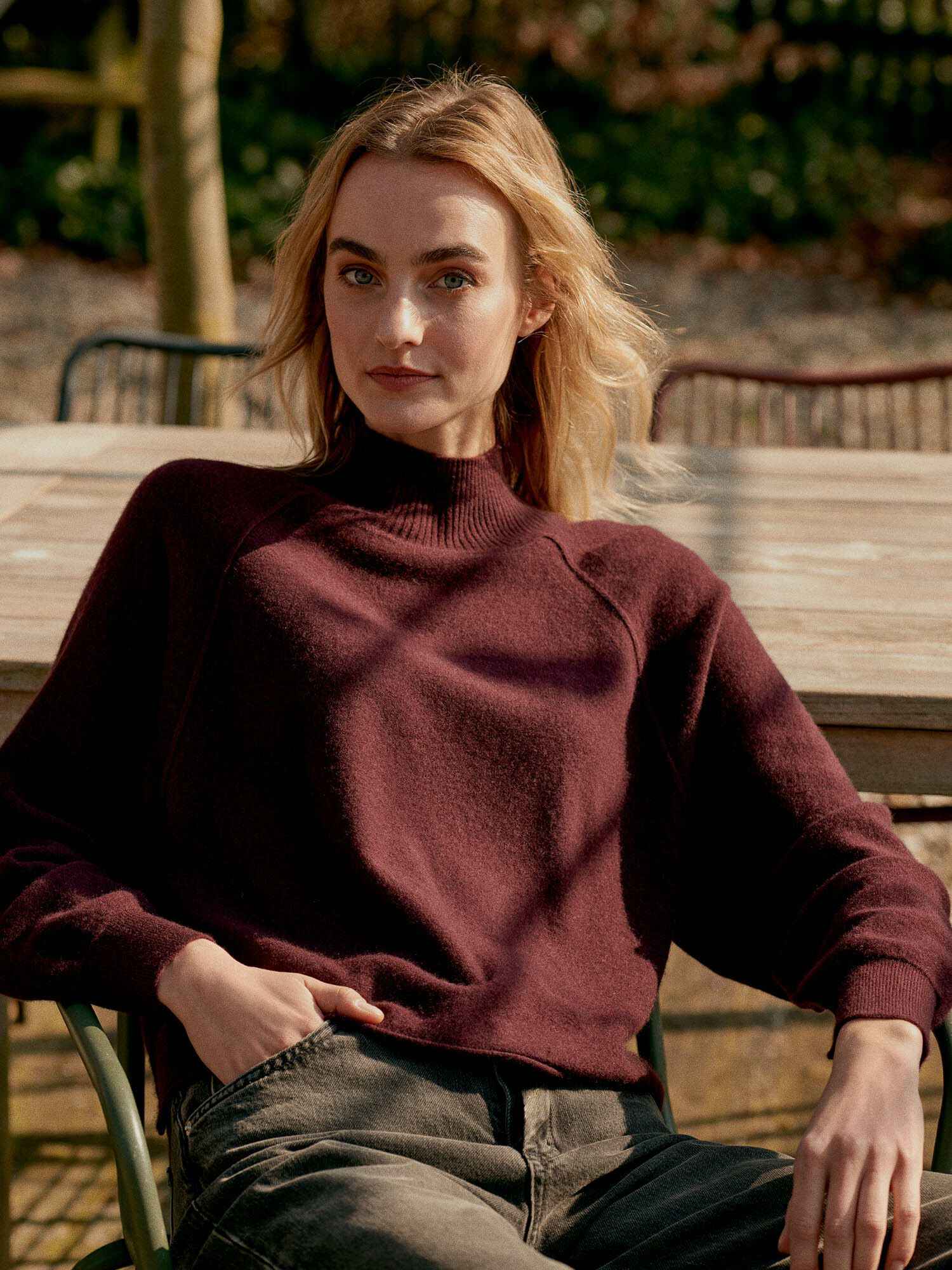 Stickad Cashmere Pullover