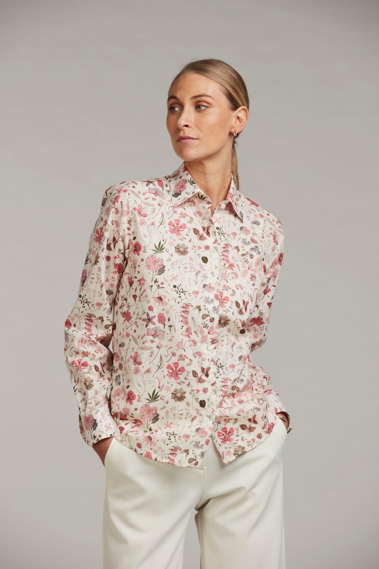 Siri Relaxed Mönstrad Skjorta