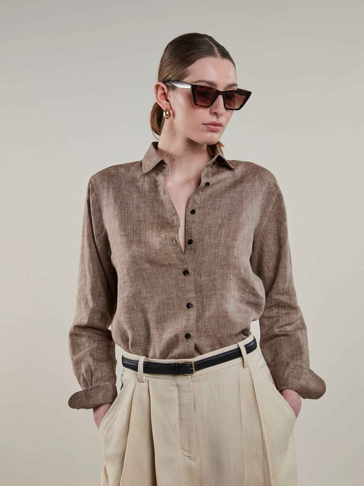 Siri Relaxed Linneskjorta