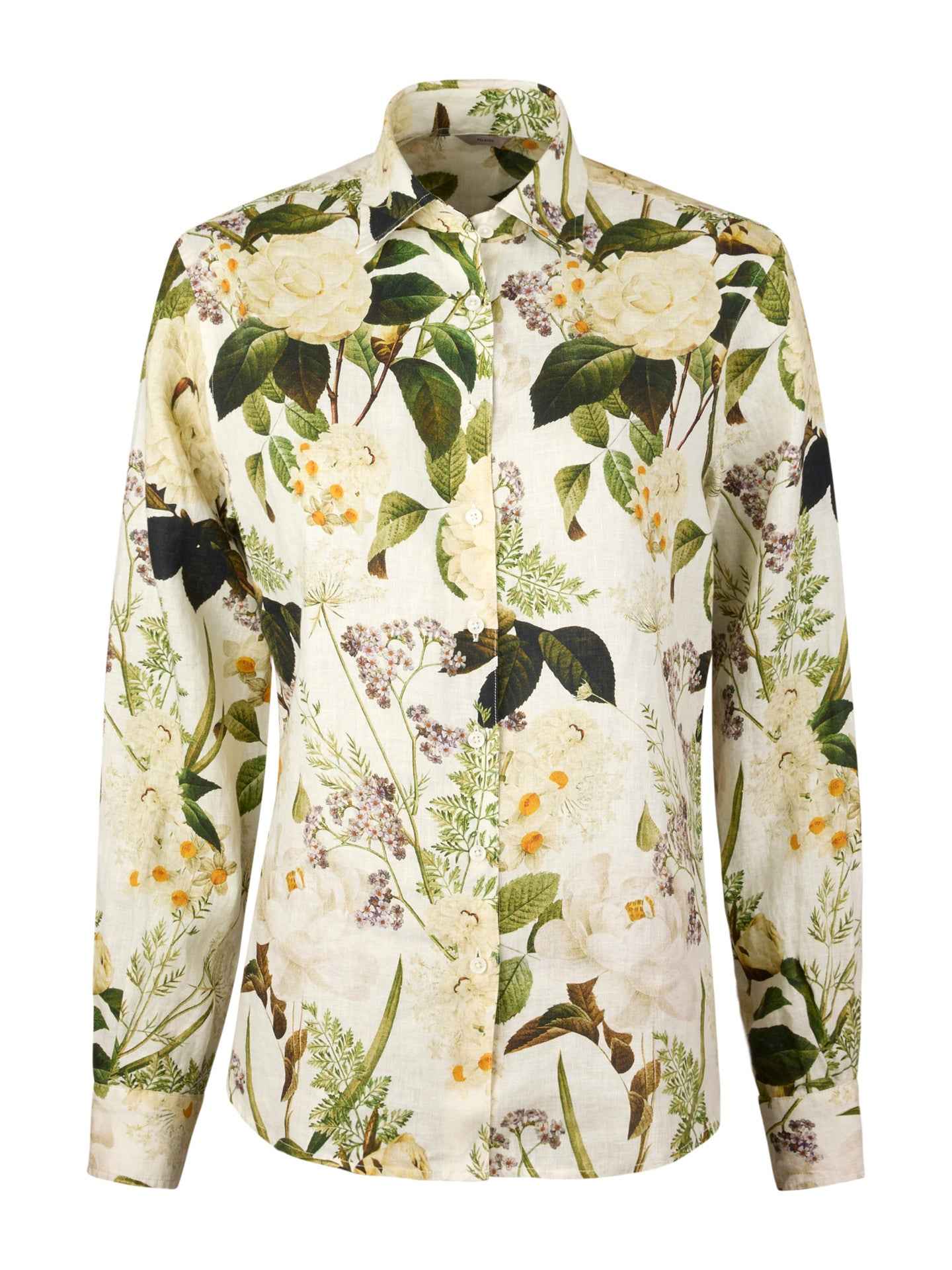 Siri Relaxed Mönstrad Linneskjorta