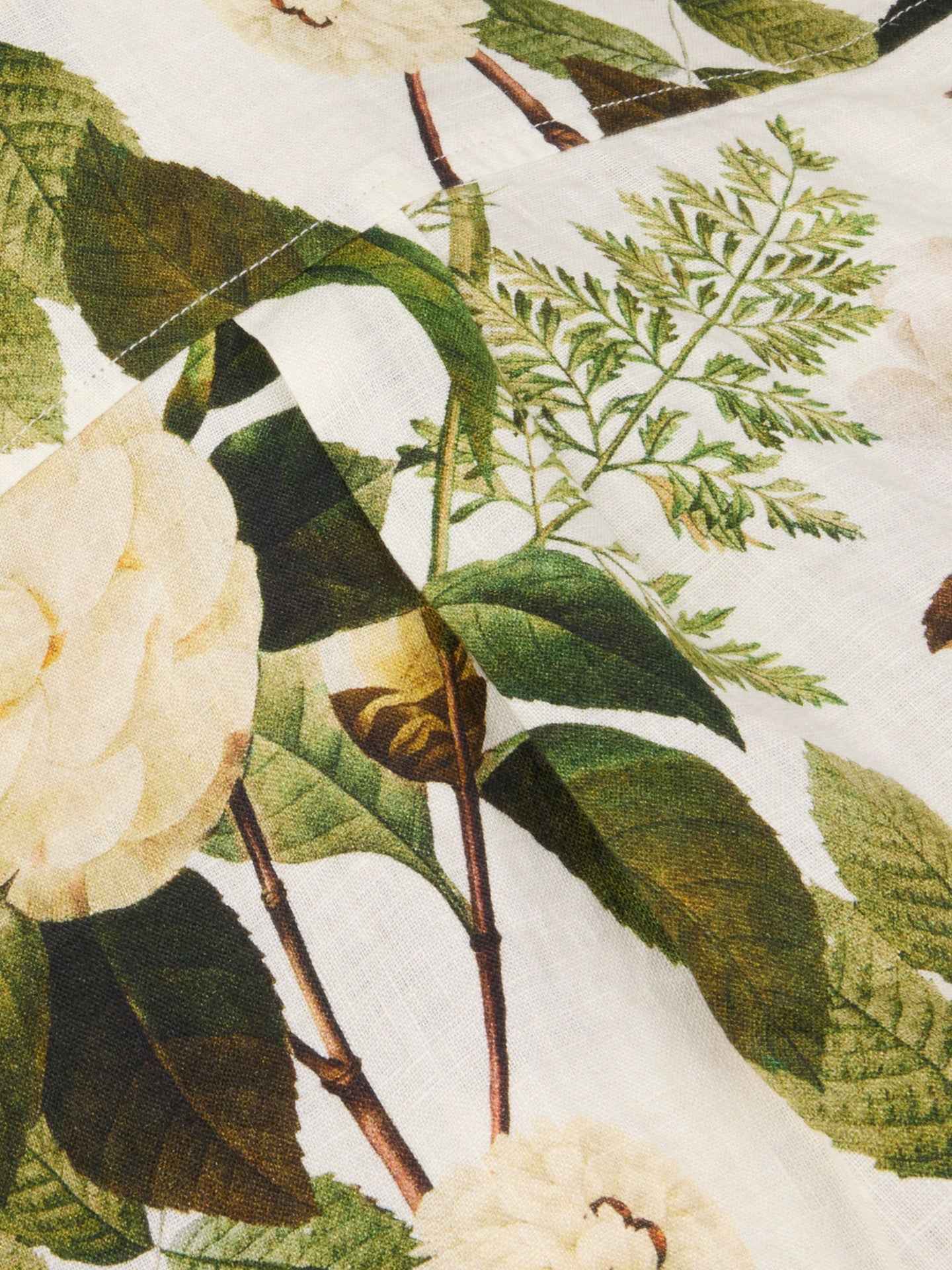 Siri Relaxed Mönstrad Linneskjorta