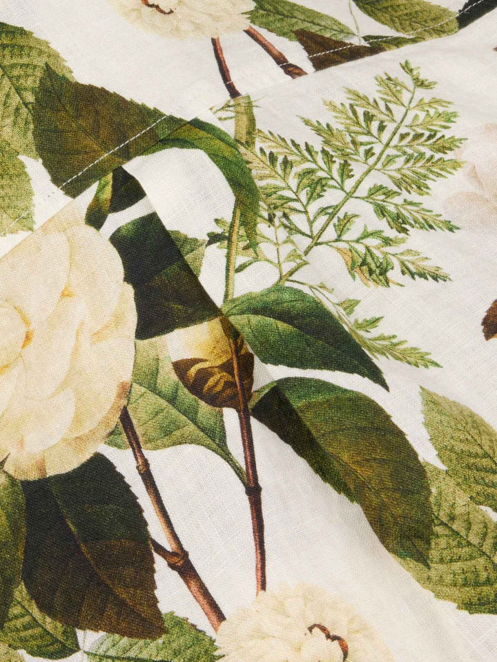 Siri Relaxed Mönstrad Linneskjorta