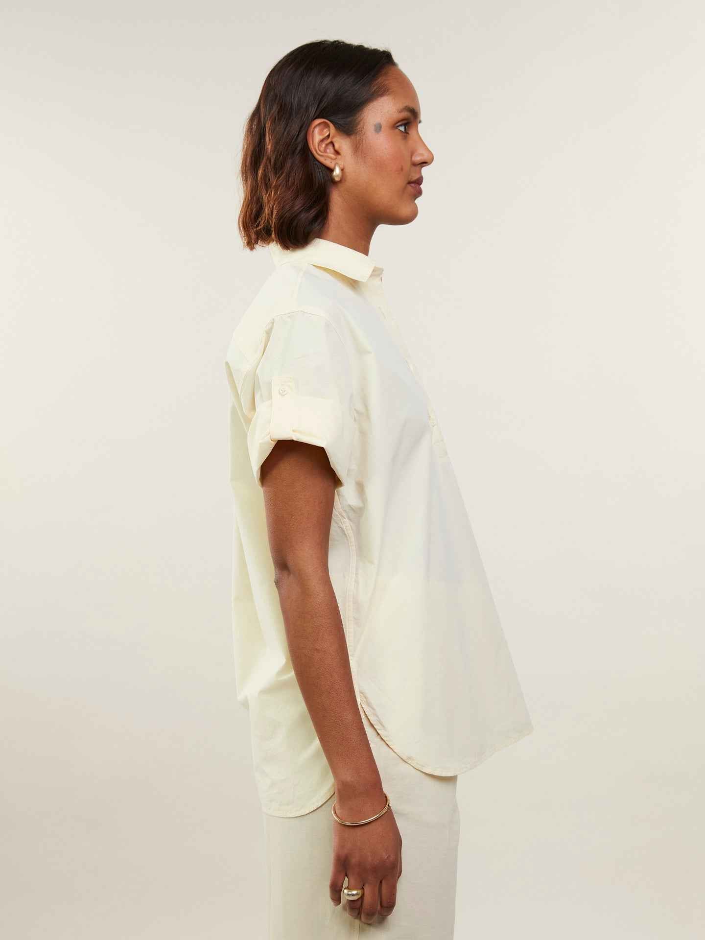 Jenna Pop-over Bomullsskjorta