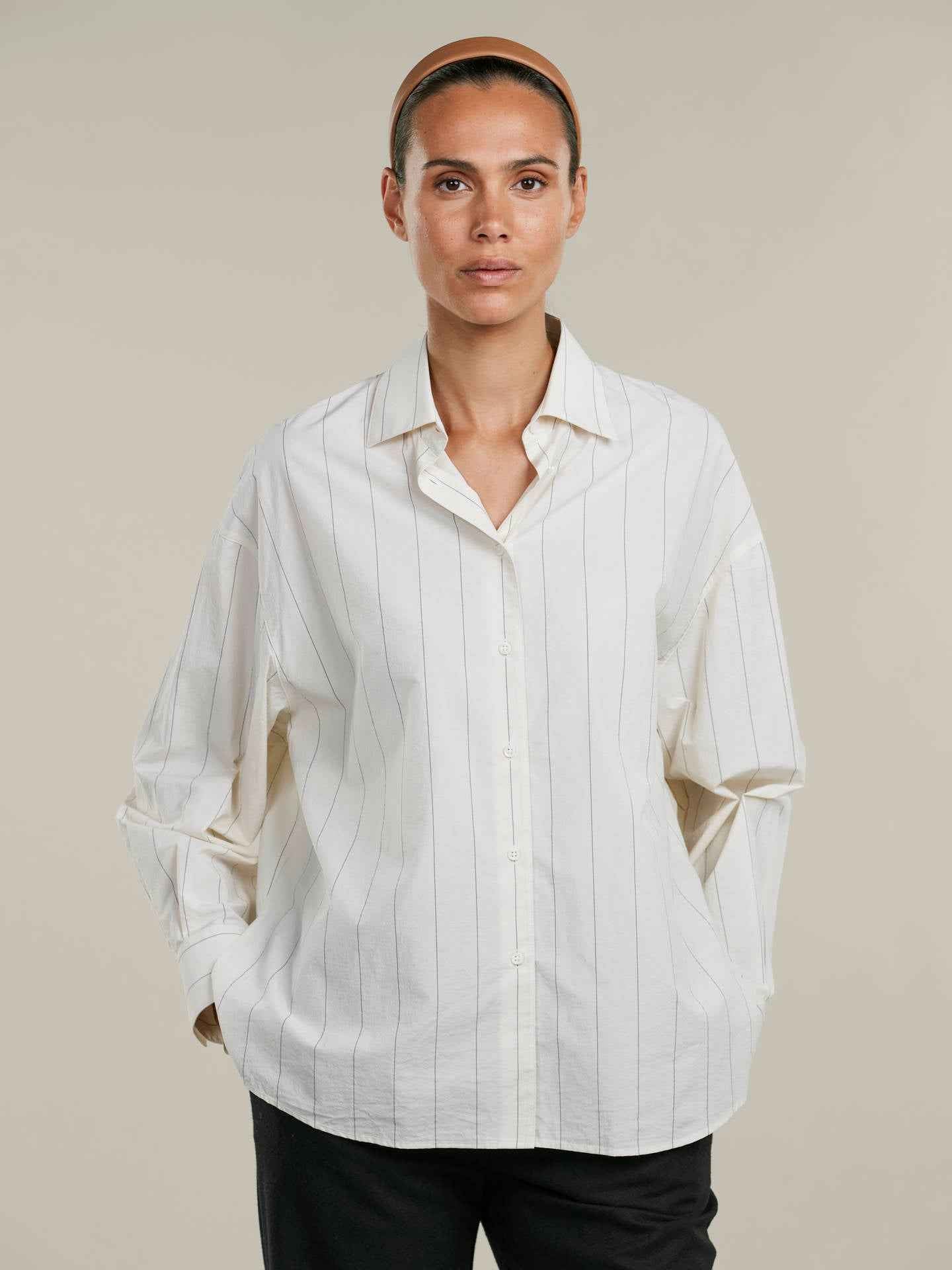 Koda Oversize Randig Skjorta