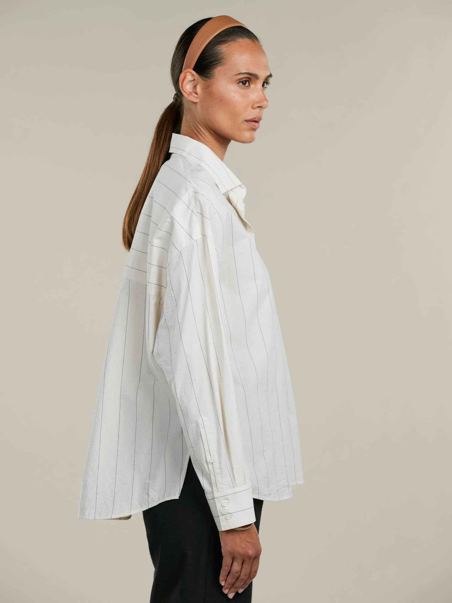 Koda Oversize Randig Skjorta