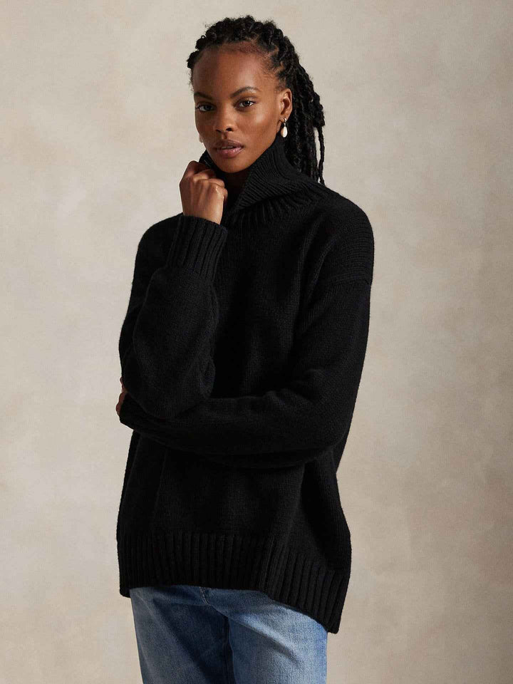 Oversize Chunky Polotröja i Ull