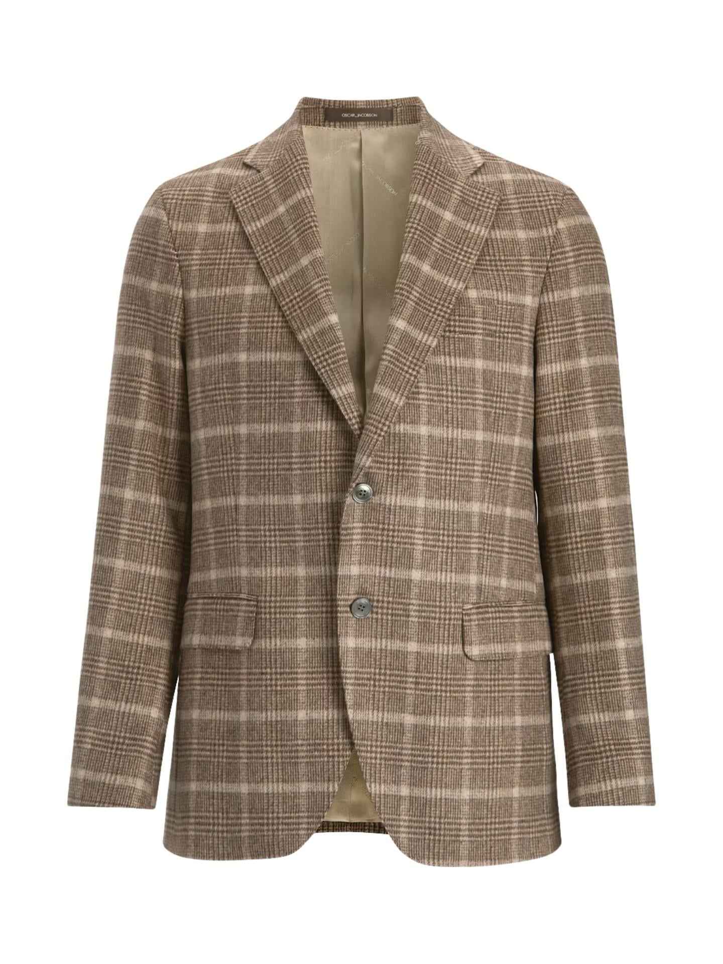 Rutig Blazer med Mikrostruktur