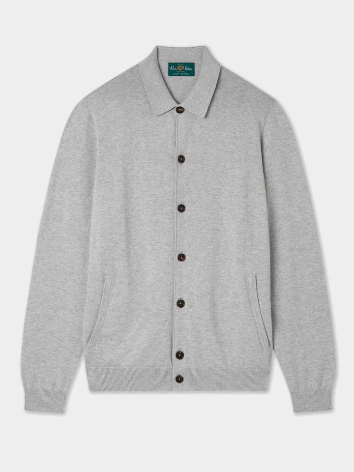 Ljusgrå Cotton Cashmere Overshirt