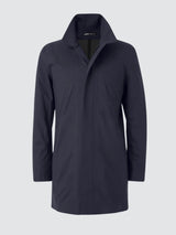 Navy Sky Fall Savile Merino Coat